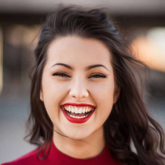Smiling woman