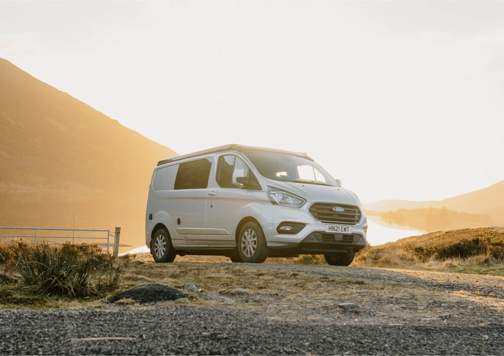 Van in the sun