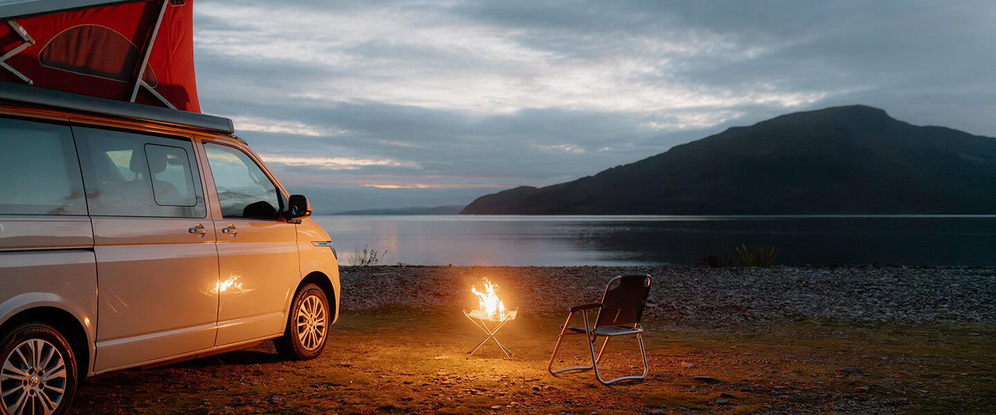 Campfire on the beach